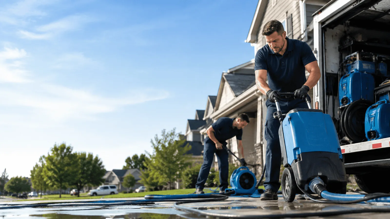 Dehumidification being performed in Port Orford, OR